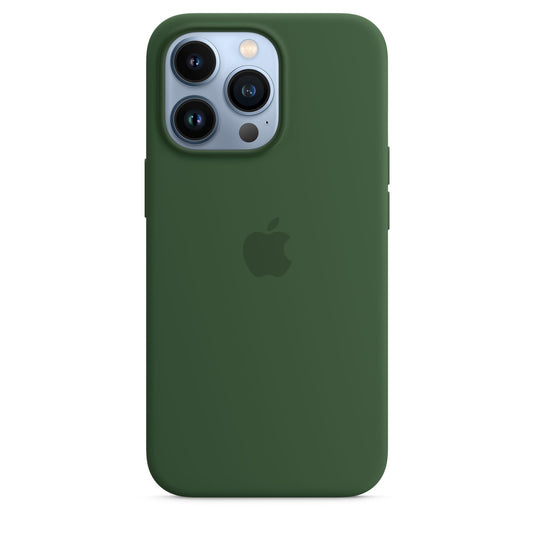 Husa de protectie Apple cu MagSafe pentru iPhone 13 Pro, Silicon - Culoare Clover