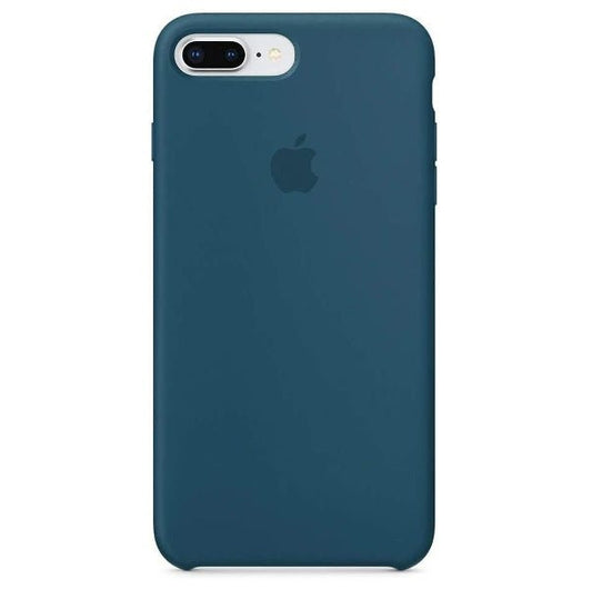 Husa de protectie Apple pentru iPhone 8 Plus, Silicon - Culoare Cosmos Blue - mag-genius-accesorii