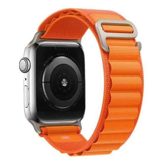 Curea Alpine Apple Watch 38mm,41mm,44mm,45mm, 49mm,Ajustabila, Portocaliu - mag-genius-accesorii