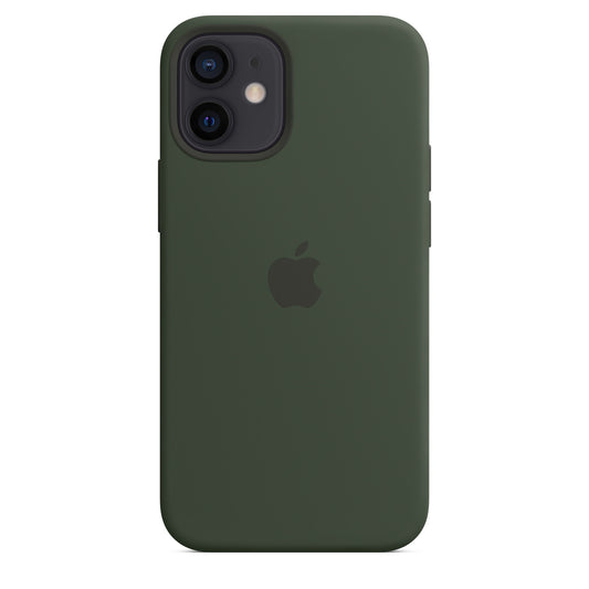 Husa de protectie Apple cu MagSafe pentru iPhone 12 Mini, Silicon - Culoare Cypress Green