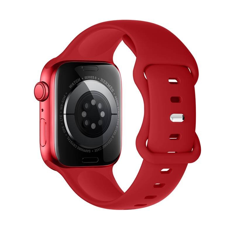 Curea Apple iWatch Hoco WA15 Flexible Series 8 38/40/41 mm Crimson Cherry - mag-genius-accesorii