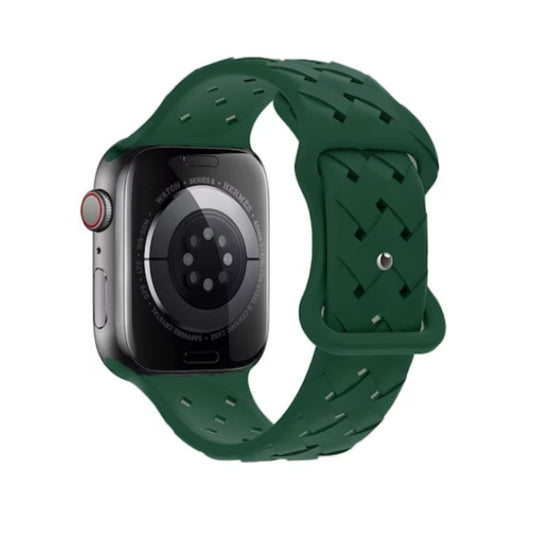 Curea silicon Hoco Flexible Bamboo compatibila cu Apple Watch 41/42/44/45/49mm - mag-genius-accesorii