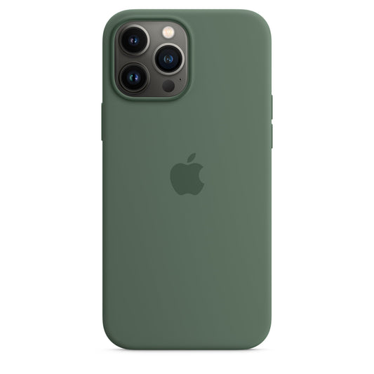 Husa de protectie Apple cu MagSafe pentru iPhone 13 Pro, Silicon - Culoare Eucalyptus - mag-genius-accesorii