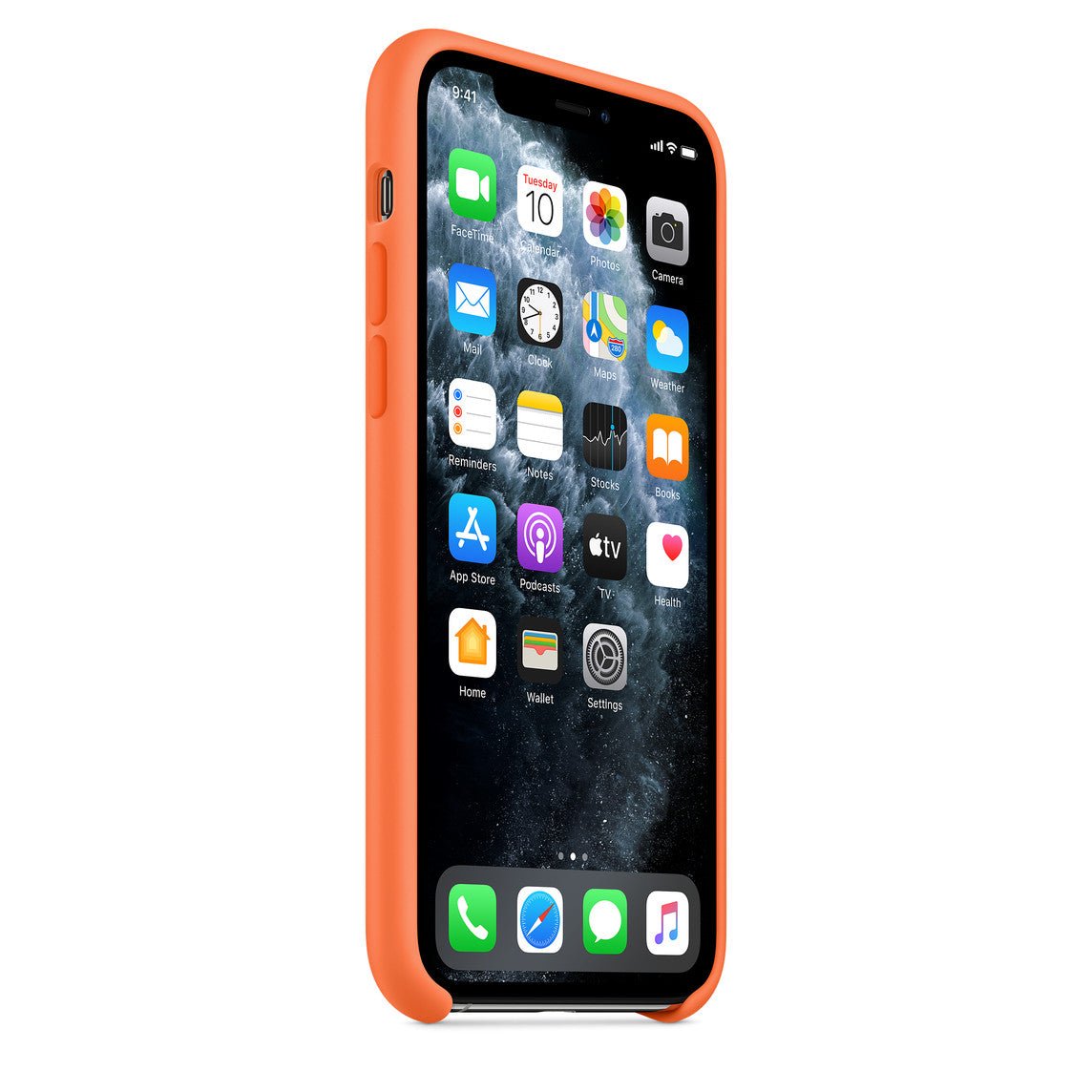 Husa de protectie Apple pentru iPhone 11 Pro Max, Silicon - Culoare Vitamin C - mag-genius-accesorii