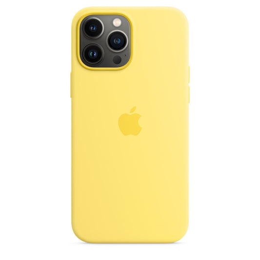 Husa de protectie Apple cu MagSafe pentru iPhone 13 Pro, Silicon - Culoare Lemon Zest