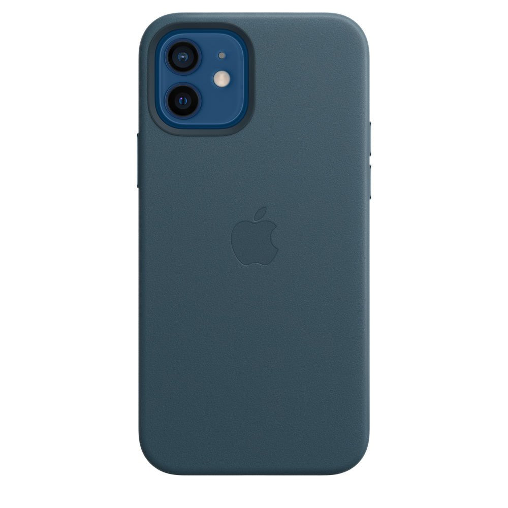 Husa de protectie Apple cu MagSafe pentru iPhone 12 Mini , Piele - Culoare Baltic Blue - mag-genius-accesorii