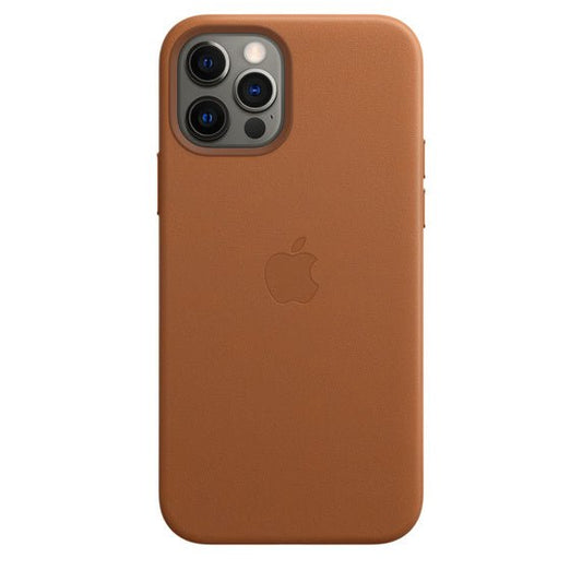 Husa de protectie Apple cu MagSafe pentru iPhone 12 Pro , Piele - Culoare Saddle Brown - mag-genius-accesorii