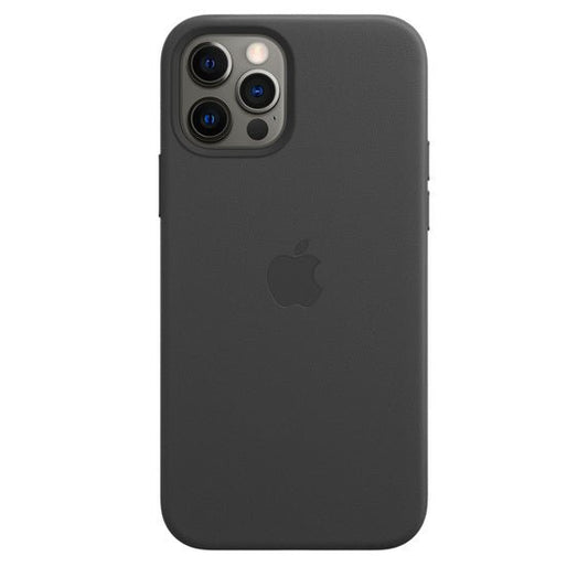 Husa de protectie Apple cu MagSafe pentru iPhone 12 Pro , Piele - Culoare Black - mag-genius-accesorii
