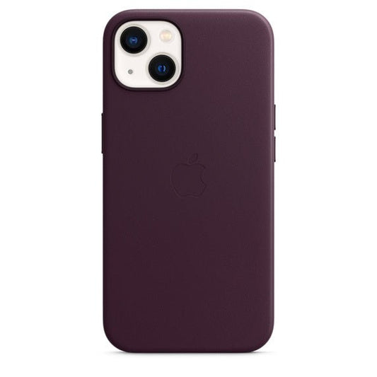 Husa de protectie Apple cu MagSafe pentru iPhone 13 Mini , Piele - Culoare Dark Cherry - mag-genius-accesorii