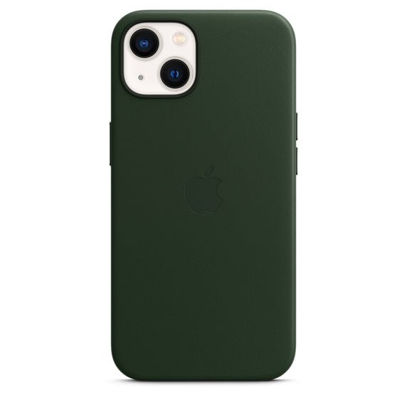 Husa de protectie Apple cu MagSafe pentru iPhone 12 Mini , Piele - Culoare Forest Green - mag-genius-accesorii