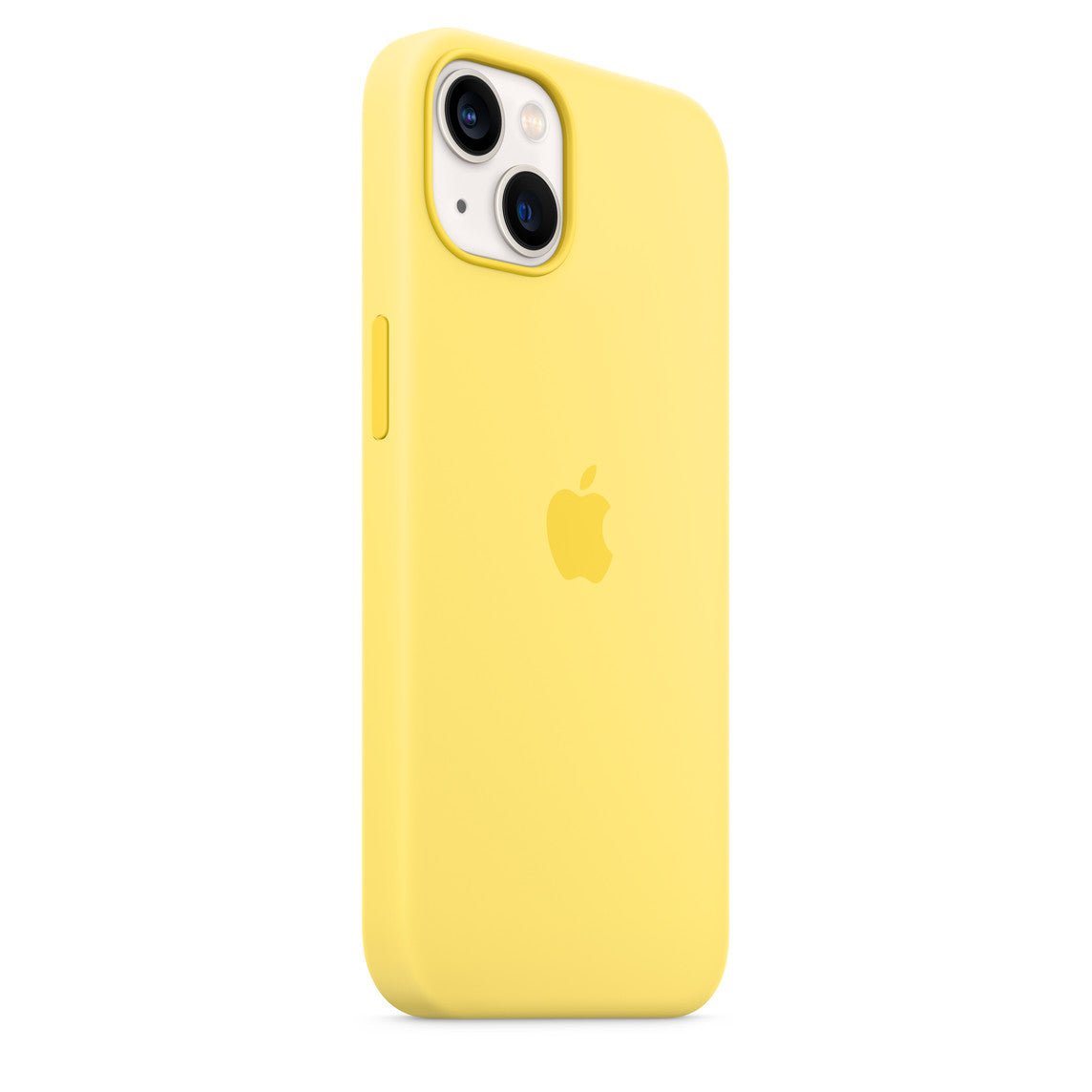 Husa de protectie Apple cu MagSafe pentru iPhone 13 Mini, Silicon - Culoare Lemon Zest - mag-genius-accesorii