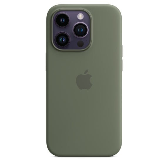 Husa de protectie Apple cu MagSafe pentru iPhone 14 Pro Max, Silicon Olive - mag-genius-accesorii
