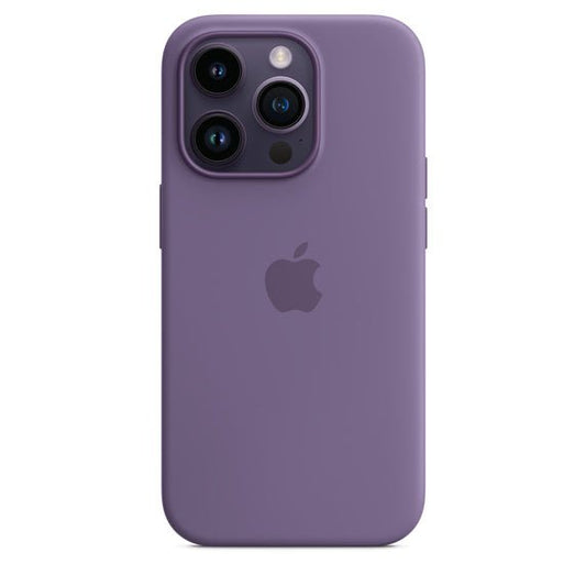 Husa de protectie Apple cu MagSafe pentru iPhone 14 Pro, Silicon Iris - mag-genius-accesorii