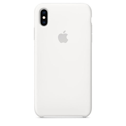 Husa de protectie Apple pentru iPhone X / XS, Silicon - Culoare White - mag-genius-accesorii