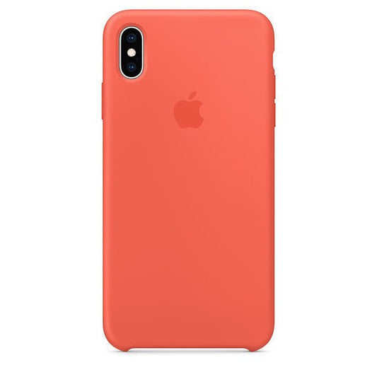 Husa de protectie Apple pentru iPhone X / XS, Silicon - Culoare Nectarine - mag-genius-accesorii