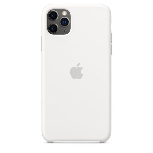 Husa de protectie Apple pentru iPhone 11 Pro, Silicon - Culoare White - mag-genius-accesorii