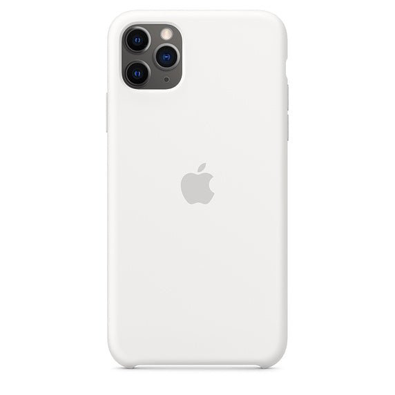 Husa de protectie Apple pentru iPhone 11 Pro Max, Silicon - Culoare White - mag-genius-accesorii