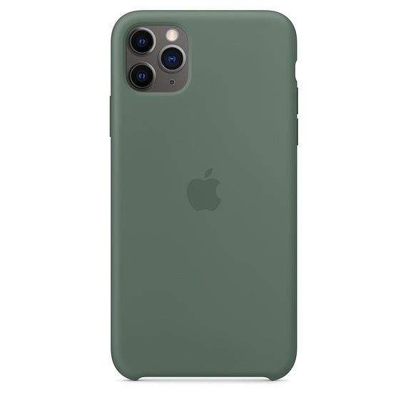 Husa de protectie Apple pentru iPhone 11 Pro, Silicon - Culoare Pine Green - mag-genius-accesorii