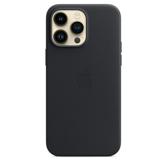 Husa de protectie Apple cu MagSafe pentru iPhone 14 Pro, Piele - Culoare Midnight - mag-genius-accesorii