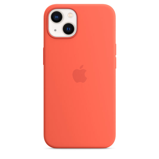 Husa de protectie Apple cu MagSafe pentru iPhone 13 Mini, Silicon - Culoare Nectarine