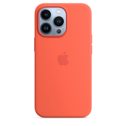 Husa de protectie Apple cu MagSafe pentru iPhone 13 Pro Max, Silicon - Culoare Nectarine