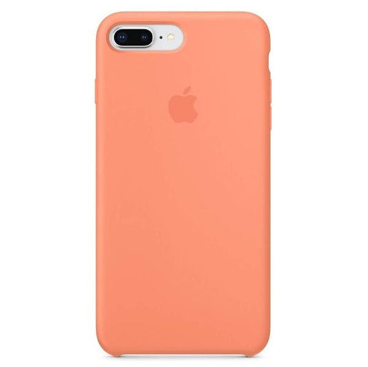 Husa de protectie Apple pentru iPhone 8 Plus, Silicon - Culoare Peach - mag-genius-accesorii