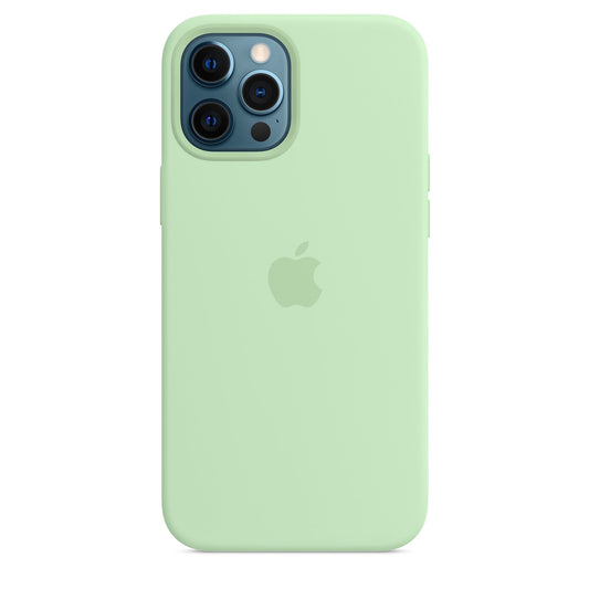 Husa de protectie Apple cu MagSafe pentru iPhone 12 Pro Max, Silicon - Culoare Pistachio