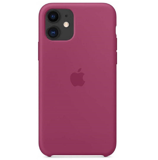 Husa de protectie Apple pentru iPhone 11, Silicon - Culoare Pomegranate - mag-genius-accesorii