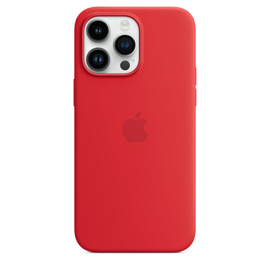 Husa  Apple cu MagSafe pentru iPhone 14 Pro, Silicon Red