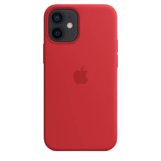 Husa de protectie Apple cu MagSafe pentru iPhone 12 Mini, Silicon - Culoare Red