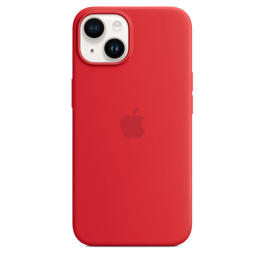 Husa de protectie Apple cu MagSafe pentru iPhone 14 Plus, Silicon - Culoare Red
