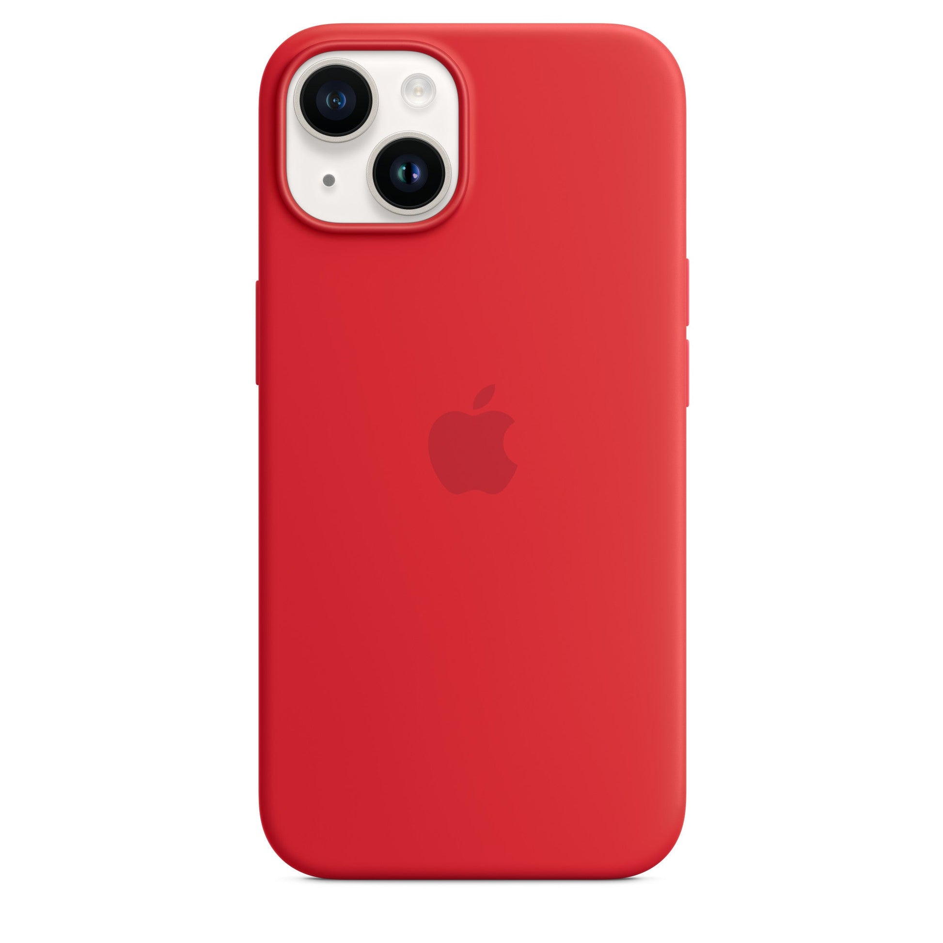 Husa de protectie Apple cu MagSafe pentru iPhone 14, Silicon - Culoare Red - mag-genius-accesorii