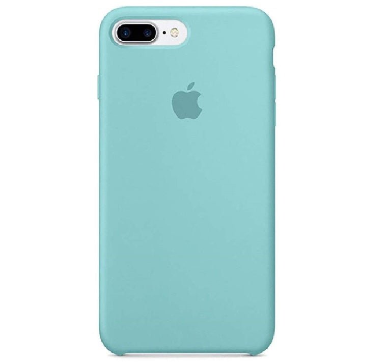 Husa de protectie Apple pentru iPhone 8 Plus, Silicon - Culoare Sea Blue - mag-genius-accesorii