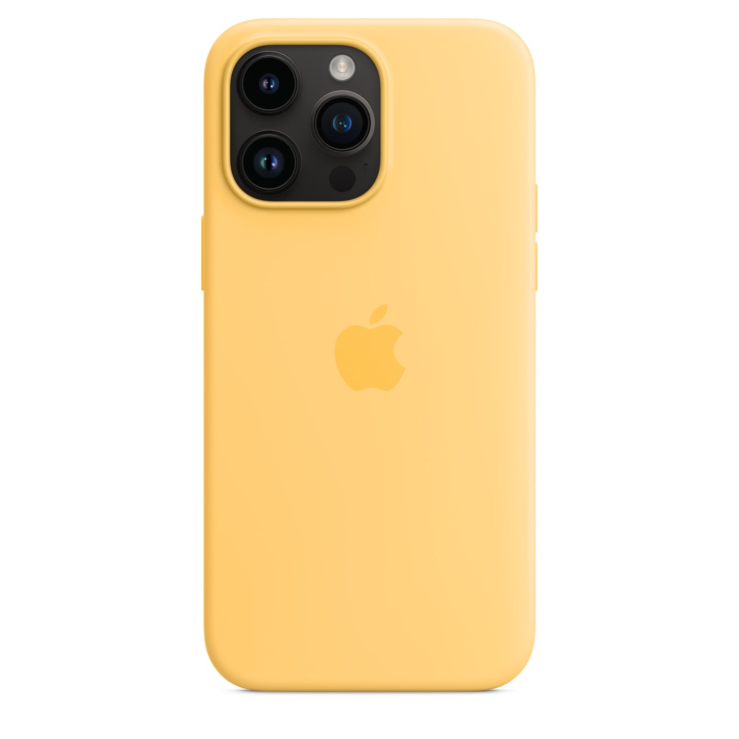 Husa de protectie Apple cu MagSafe pentru iPhone 14 Pro, Silicone Sunglow