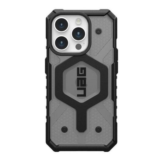 Husa de Protectie UAG Pathfinder cu MagSafe 15 pro Max Ash - mag-genius-accesorii
