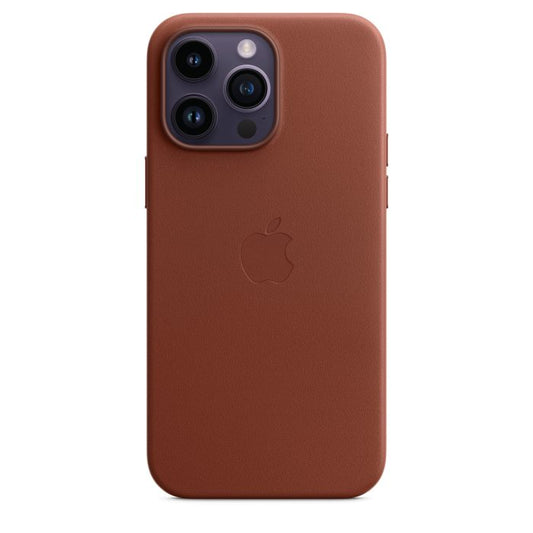 Husa de protectie Apple cu MagSafe pentru iPhone 14 Pro, Piele - Culoare Umber - mag-genius-accesorii