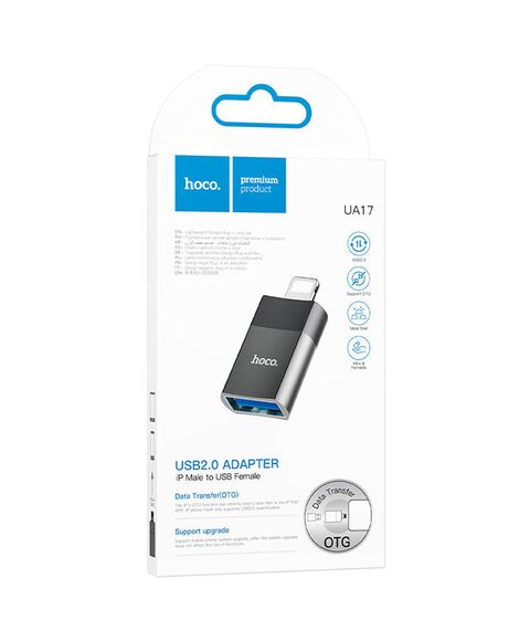Adaptor OTG, USB-A la Lightning | BLACK - mag-genius-accesorii