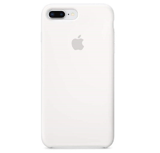 Husa de protectie Apple pentru iPhone 8 Plus, Silicon - Culoare White - mag-genius-accesorii