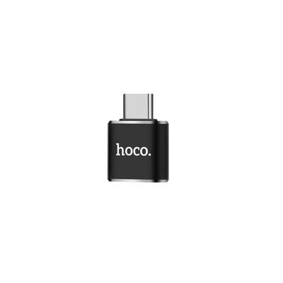 Adaptor OTG USB 3.0 HOCO UA5, USB-A la USB Type-C, Negru - mag-genius-accesorii