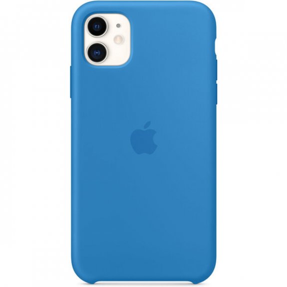 Husa de protectie Apple pentru iPhone 11, Silicon - Culoare Surf Blue - mag-genius-accesorii