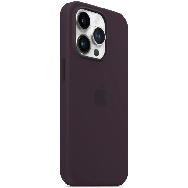 Husa de protectie Apple cu MagSafe pentru iPhone 14 Pro, Silicon,Elderberry - mag-genius-accesorii
