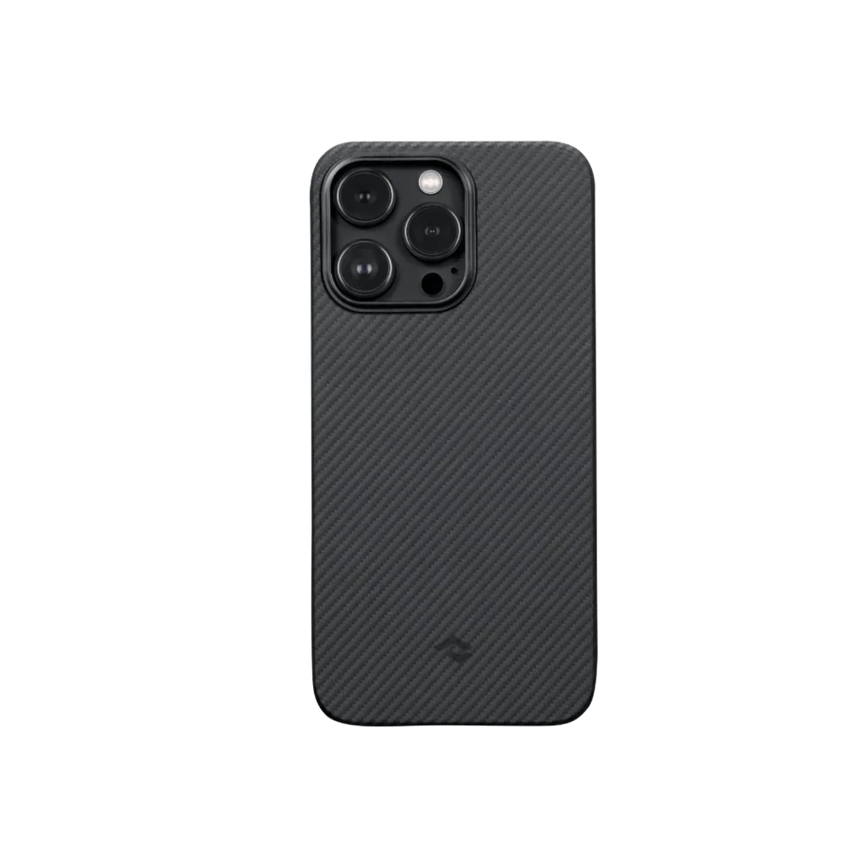 Husa de Protectie Kevlar 600D cu MagSafe pentru iPhone 15 Pro Max Carbon - mag-genius-accesorii