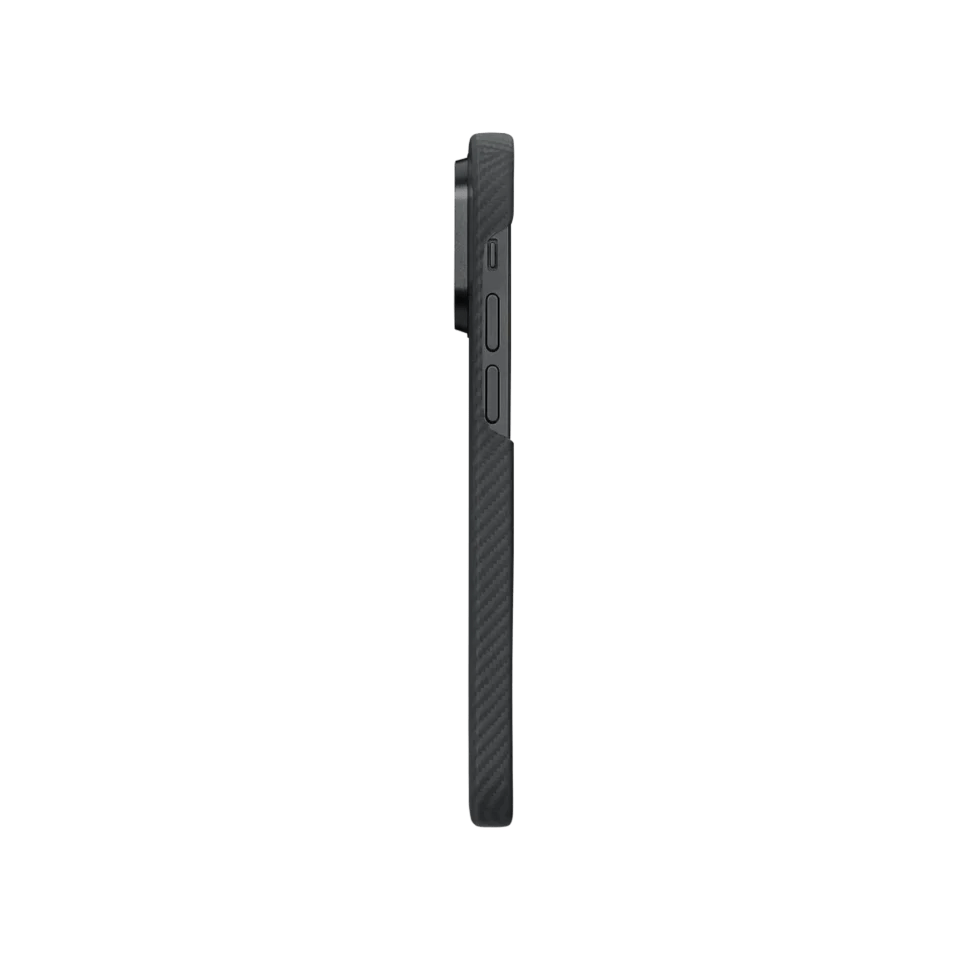 Husa de Protectie Kevlar 600D cu MagSafe pentru iPhone 14 Carbon - mag-genius-accesorii
