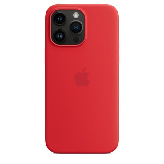 Husa de protectie Apple cu MagSafe pentru iPhone 14 Pro Max, Silicon Red - mag-genius-accesorii