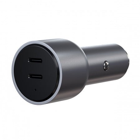 Incarcator Dual Auto 40W Dual USB-C PD Car Charger - Silver - mag-genius-accesorii