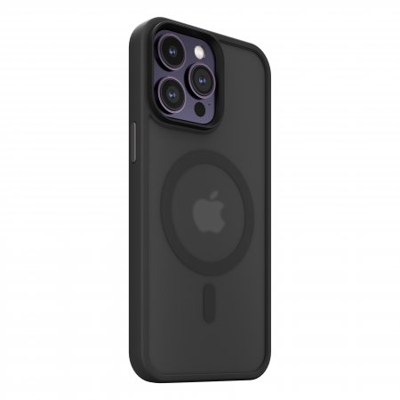 Husa pentru iPhone 14 Pro Max, cu MagSafe, Mist Shield Case Black - mag-genius-accesorii