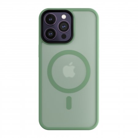 Husa pentru iPhone 14 Pro, cu MagSafe, Mist Shield Case Pistachio - mag-genius-accesorii