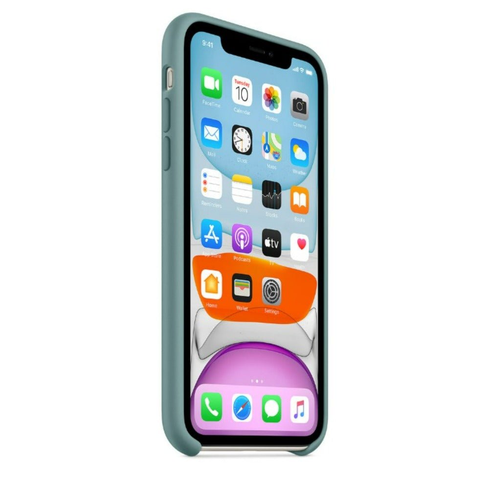 Husa de protectie Apple pentru iPhone 11, Silicon - Culoare Cactus - mag-genius-accesorii