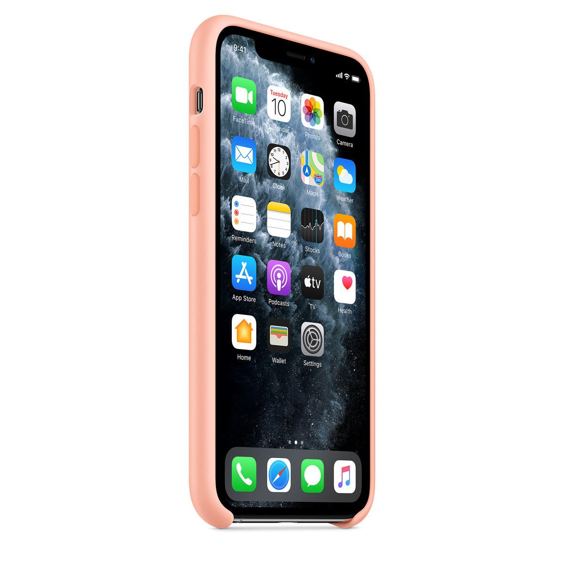 Husa de protectie Apple pentru iPhone 11 Pro, Silicon - Culoare Grapefruit - mag-genius-accesorii