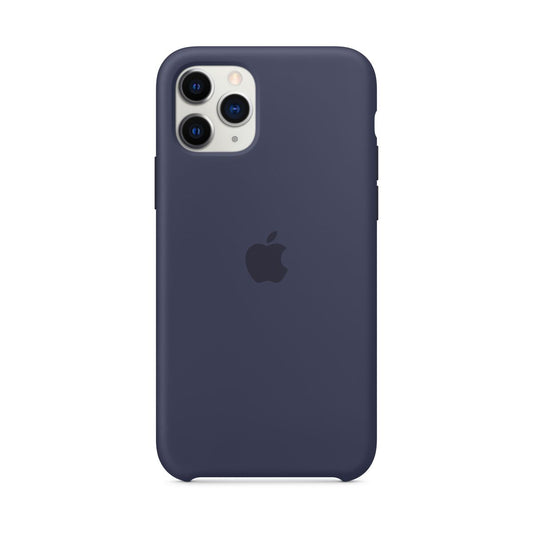 Husa de protectie Apple pentru iPhone 11 Pro, Silicon - Culoare Midnight Blue - mag-genius-accesorii